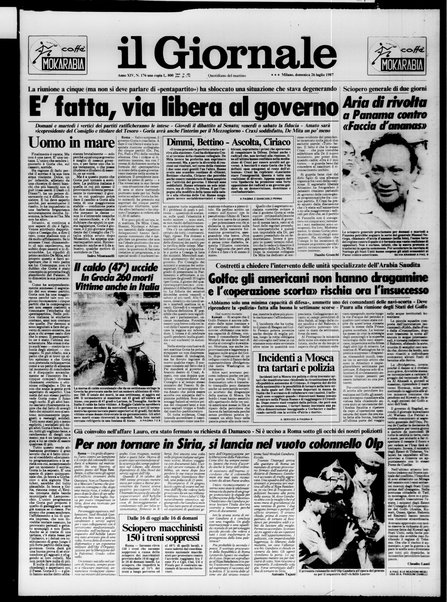 Il giornale : quotidiano del mattino